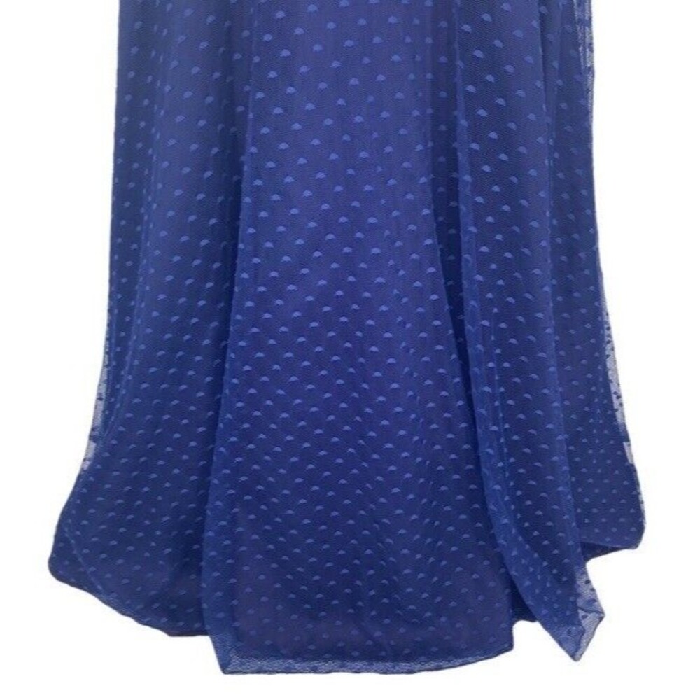 Jessica McClintock Bridal Vintage Retro Tulle Polka Dot Fit & Flare Dress 50s 8 - Picture 4 of 11